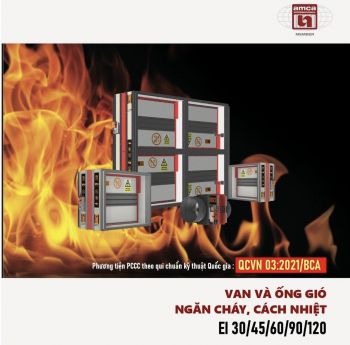 Van và ống gió ngăn cháy, cách nhiệt EI 30/45/60/90/120